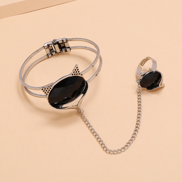 Ring Chain Silver Bracelet. - Picture 4 of 4